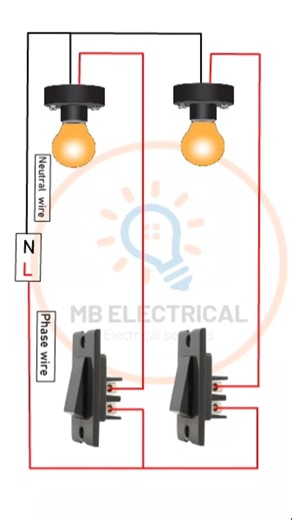 2 switch 2 bulb connection | Mb Electrical