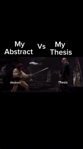 My Abstract Vs My Thesis 🙃😂 #micro #research
