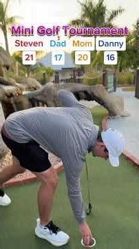 Mini Golf Tournament #4 18 holes (Hole 8) #golf #minigolf #puttputt #golfer #viral