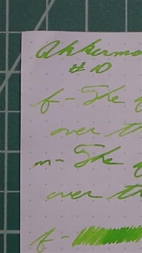 Akkerman Dutch Masters van Haysam's Sapgroen #10 Fountain Pen Ink #60SecondReview