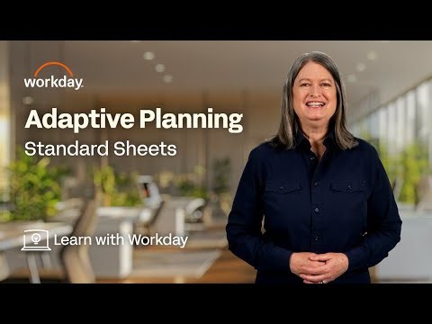 How to Manage Standard Sheets | Workday Adaptive Planning
