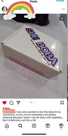 Sharing our first video review from one of the customers~ 🧋#boba #bobatea #bubbletea #sheboba #milktea