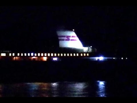 固定カメラで撮った新日本海フェリー「はまなす」 令和7年10月19日