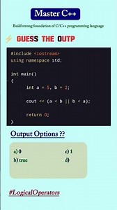 C++ Code Quiz 🧠🔷 logical operators #cpp #coding #programming #code #learncpp #logicprogramming #cs
