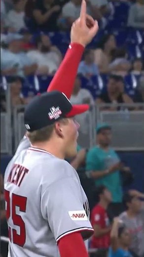 Jacob Young goes full Spider-Man to make this catch!!