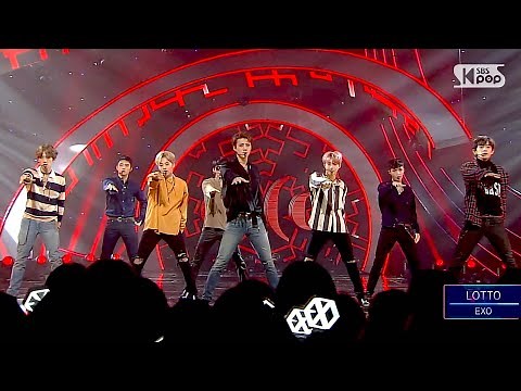 "POWERFUL" EXO - LOTTO (louder) @ Popular Inkigayo 20160828