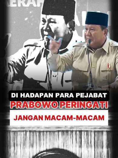 Prabowo Tegaskan Tindakan Terhadap Kader Gerindra