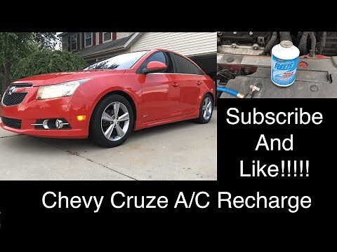 Chevy Cruze / Sonic Air Conditioner A/C Recharge How To - DIY