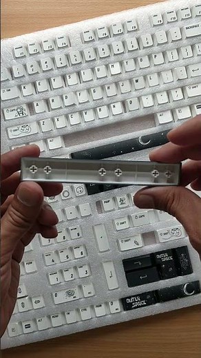 GMK Clone Outer Space Keycaps Set Astronauts Black White #spacelover #keycaps #mechanicalkeyboard