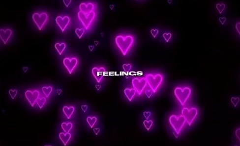 Animated Colorful Hearts with Romantic Words