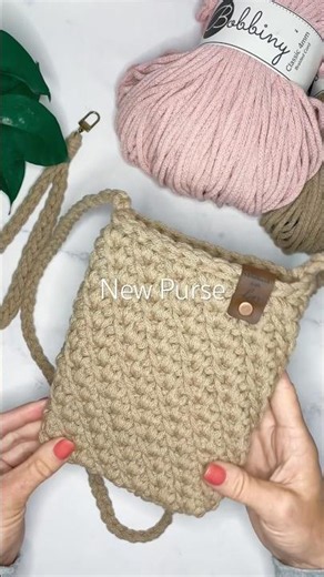 New Crochet Purse Tutorial #crochet #crochettutorial #crochetpurse #diypurse