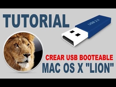 Crear USB booteable mac OS X LION