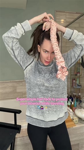 #hairhack #blowout #hairwrap #travelingtips #hairtutorial | Hair Hacks