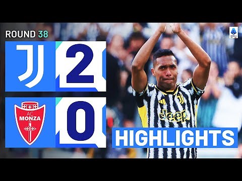JUVENTUS-MONZA 2-0 | HIGHLIGHTS | Alex Sandro strikes in last game for Juve | Serie A 2023/24