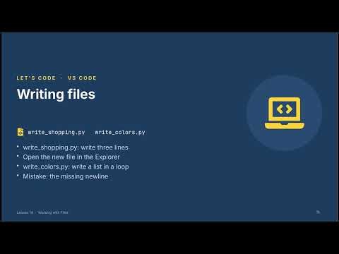 #14 Working With Files