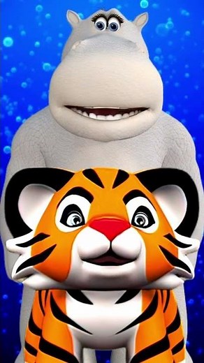 My Bonnie Lies Over The Ocean - Bring Back By Talking Tiger Tom And Talking Hippo Rock #Shorts