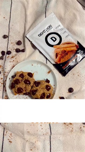 Holiday late night snacks just got an upgrade. This protein cookie is made with Devotion Nutrition Sinful Cinnamon Protein Powder and brings cozy holiday flavor together with a satisfying protein boost. It is simple to make, bakes fast, and turns a classic sweet craving into something that fits right into the season. Our holiday protein flavors are designed to mix seamlessly into baked goods and desserts so you can enjoy rich flavor and great texture in every bite. Cinnamon, salted caramel, and 