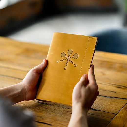 Leather Menu Cover, Restaurant Cafe Menu Book, Custom Logo - Etsy UK