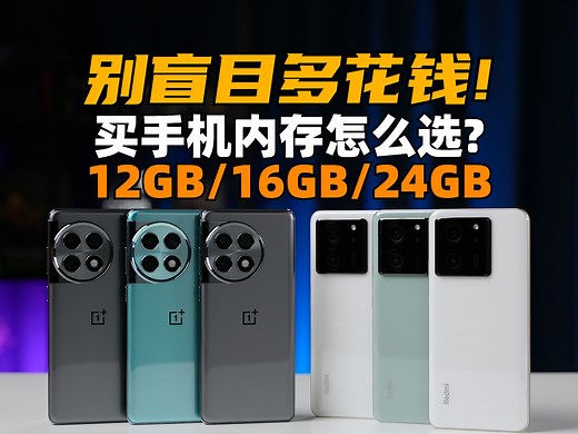 别盲目多花钱！手机内存12GB、16GB、24GB体验到底差多少？结局意外 | 大米评测