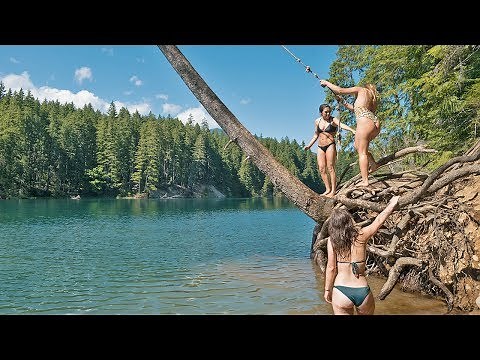 WE FOUND A HIDDEN ROPE SWING!!