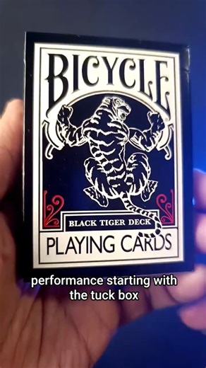 The Cardistry ICON is Back! Bicycle Black Tiger Red Pips Review (Unboxing)