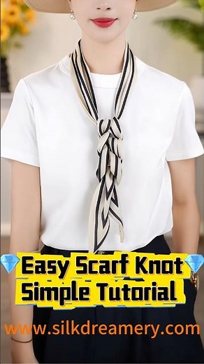 ✨How-To: Master the Easy Scarf Knot in Under 20 Seconds | Simple Tutorial Guide