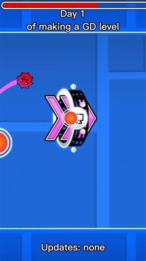 Day 1 of making a Geometry Dash level