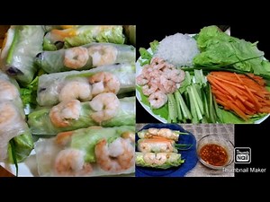 Vietnamese Fresh Spring Rolls with Homemade Dip/How to make spicy dip sauce
