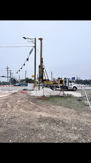Bell and Son Hole Drilling Team drilling new traffic signals with Austin Traffic Signal Construction Co. at Sam Bass Rd & FM 1431. Contact us for all of your Commercial and Residential Hole Drilling needs! MG Drilling Foundation www.BellandSon.com #trafficsignals #holedrilling #pierdrilling #commercialholedrilling #foundationpier #BellandSon | Bell and Son Hole Drilling