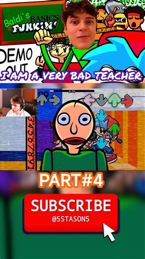 FNF VS Baldi’s Basics DEMO 1.5 (PART 4) #shorts #fnfmod #fridaynightfunkin #stason