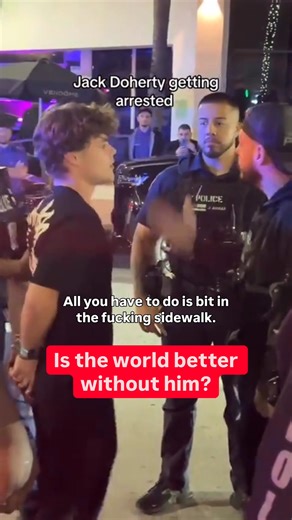 More drama for the social media star! YouTuber Jack Doherty was arrested in Miami Beach, Florida, on charges including felony Possession of a Controlled Substance (Amphetamine), Possession of Marijuana, and Resisting an Officer without Violence. According to police, the incident began when Doherty allegedly positioned himself in the middle of Washington Avenue to film video content, creating a safety hazard and obstructing traffic. Officers say he refused multiple commands to move, responding, "