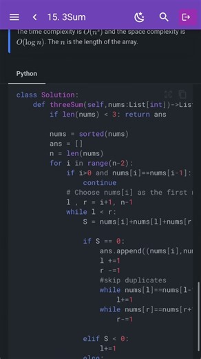 Leetcode 15. 3Sum #dsabible #coding #algorithms #programming #techjobs2025