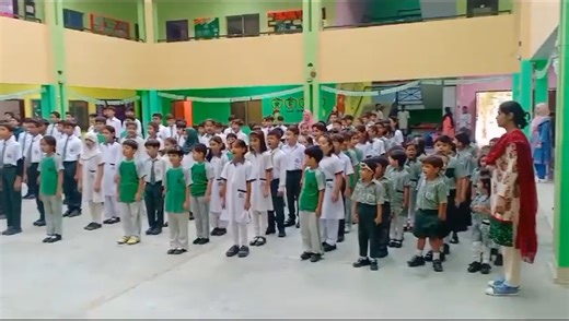 Morning assemblies are a valuable routine in our institution, serving as a means to instill discipline and unity into daily life. The chanting of the national anthem during these assemblies fosters patriotism and a sense of belonging among students. These gatherings set a positive tone for the day, promoting values like punctuality, respect, and responsibility while fostering a sense of community among students and staff. Call: 03000773409, 03417761777 Visit: www.knacademy.edu.pk Near Malir Cant