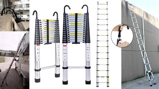 Watch 20FT Extension Ladder with 2 Detachable Hooks on Amazon Live