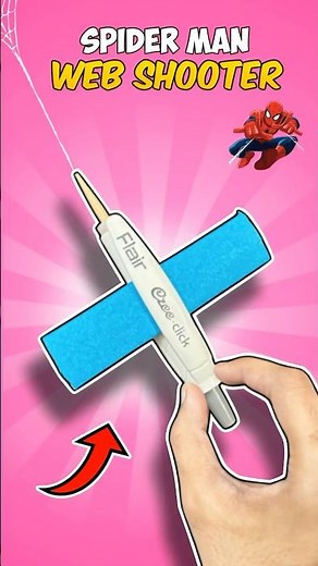 How to Make a Spider-Man Web Shooter | Paper Craft 🤩#shorts