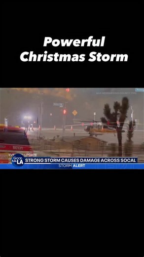 A powerful storm is triggering dangerous mud and debris flows across San Bernardino County while wet roads cause issues across the region. #LosAngeles #Storm #wrightwood | Matthew Seedorff