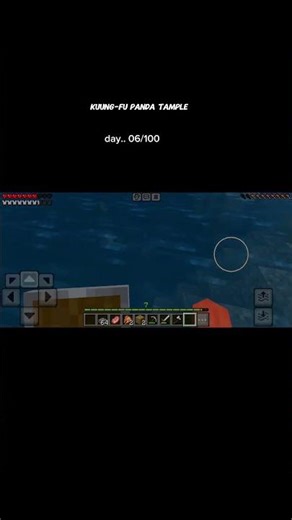 Kuung-fu panda tample day 6 in Minecraft survival