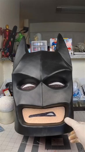 Mengbi Yang | Finished the Lego Batman mask with mesh eyes for that perfect look! The mesh makes it breathable, wearable, and screen-accurate 🦇🔥 Can’t... | Instagram