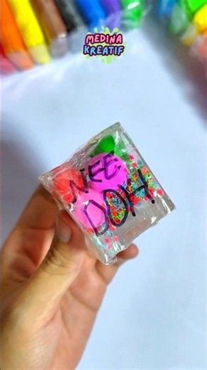 Easy rainbow squishy needoh #diy #satisfying #squishy