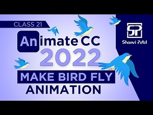 Adobe Animate CC 2022: Flying Bird Animation| Flash tutorial | 2d animation | Hindi