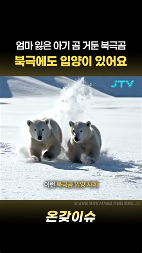 [All Issues] Polar bear adopts and raises cub that lost its mother.