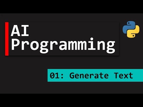 Learn AI Programming - Part 1: Generating Text (Python version).