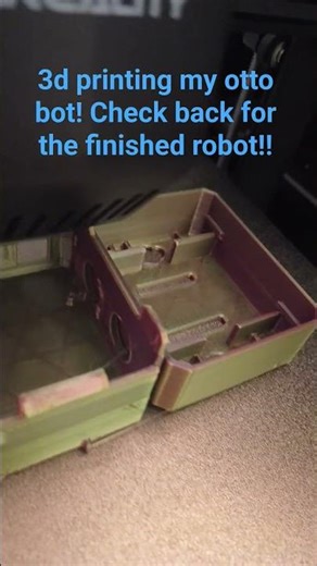 3d printing a otto bot (HP robots) #audio