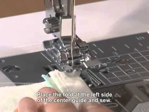 Brother Domestic Sewing Machine Edge Joining Foot Tutorial