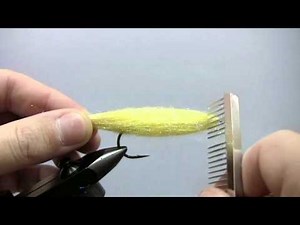 Fly Tying Yellow Brush Streamer