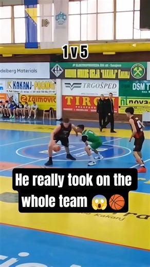 16y/o Prospect with the INSANE 1v5 Finish! 🔥 #shorts #basketball
