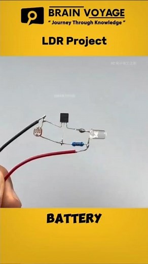 Make a Simple Light-Controlled Lamp Using Just 4 Components! #diy #electrical #shorts