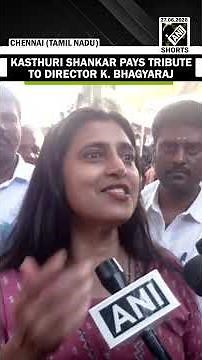 Kasthuri Shankar pays emotional tribute to Tamil Cinema Legend K. Bhagyaraj