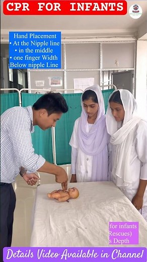 Demonstration of Infants CPR | CPR Practices | Health Sector