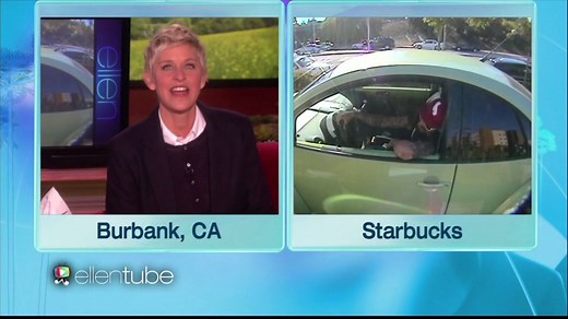 5.7K views · 13K shares | This Starbucks drive-thru prank makes me laugh every time. Happy #ThrowbackThursday! #TBT | Ellen DeGeneres | Facebook